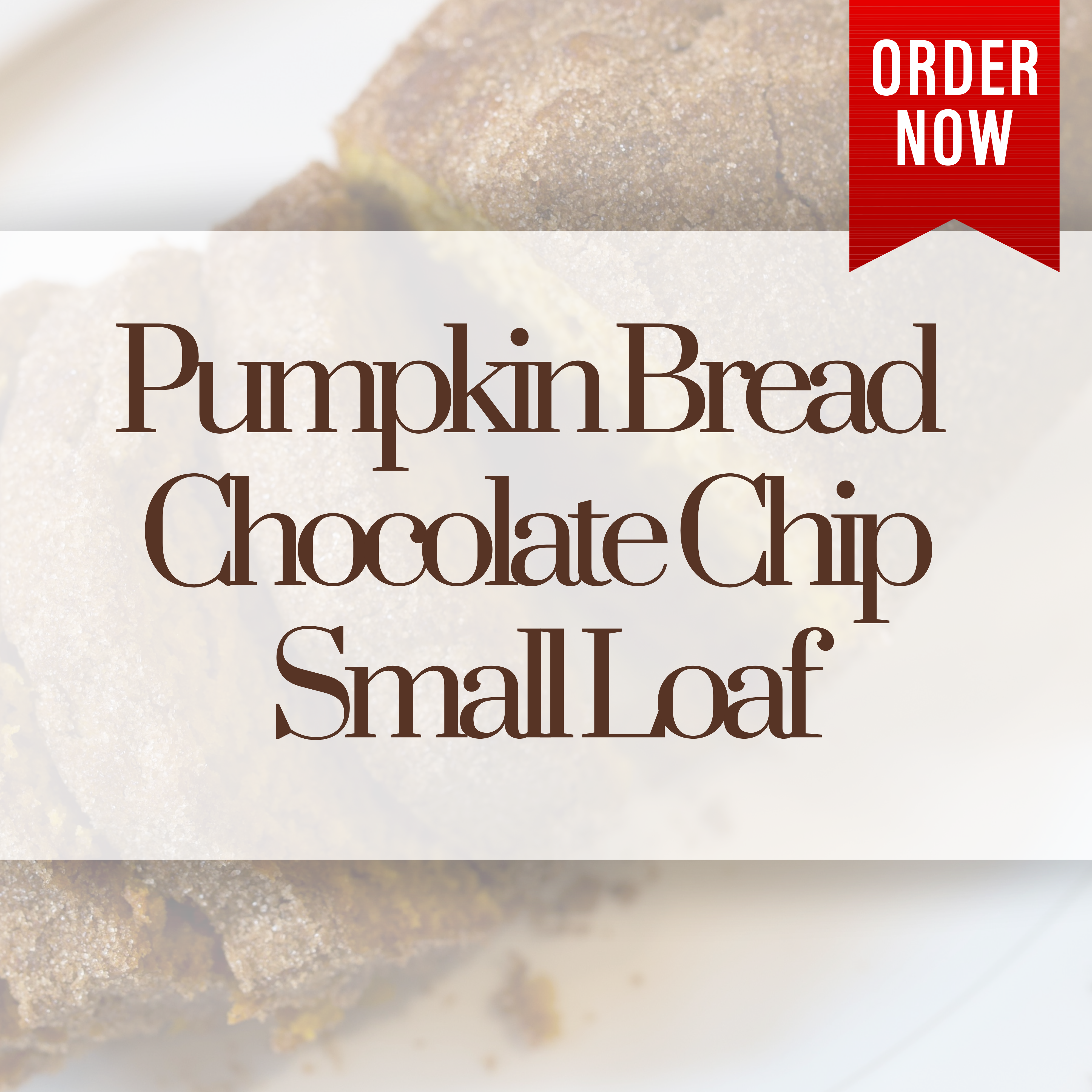 Pumpkin Bread Chocolate Chip Small Loaf