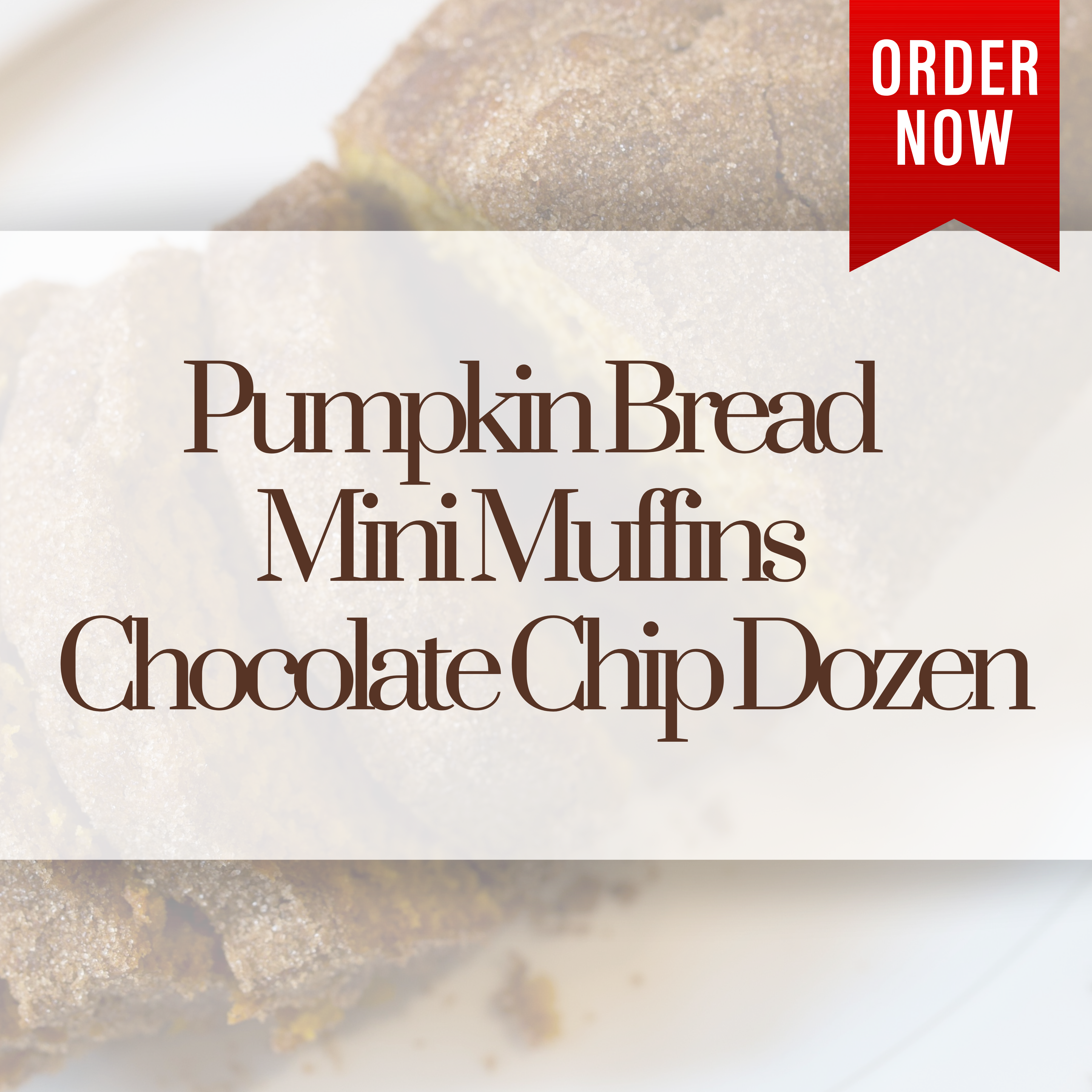 Pumpkin Bread Mini Muffins with Chocolate Chips